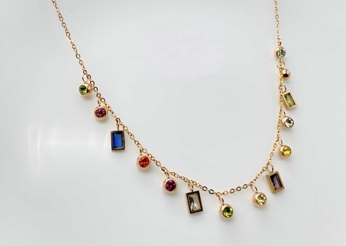 Viral Multi Stone Necklace💎