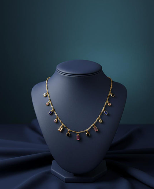 Viral Multi Stone Necklace💎