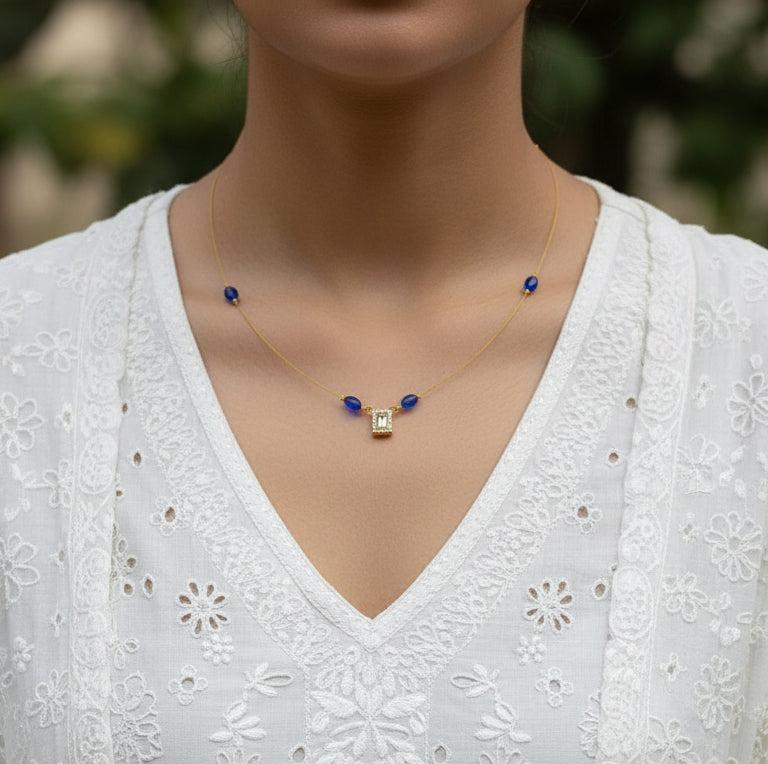 Ethereal Blue Invisible Choker