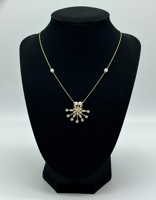 Trendy Flower pendant Invisible Necklace