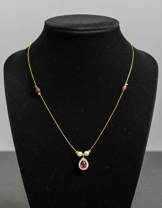 Pearl Teardrop Invisible Chain