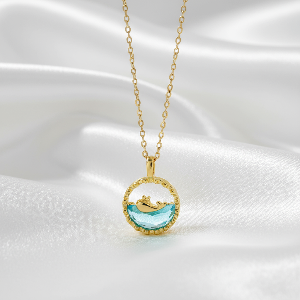 OCEAN PENDANT|ANTI TARNISHED JEWELLERY