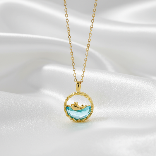 OCEAN PENDANT|ANTI TARNISHED JEWELLERY