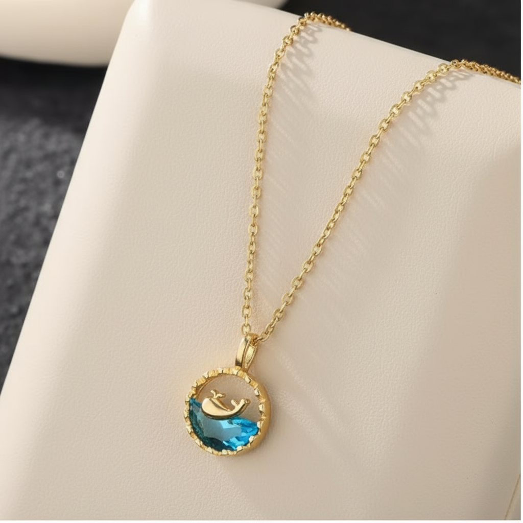 OCEAN PENDANT|ANTI TARNISHED JEWELLERY
