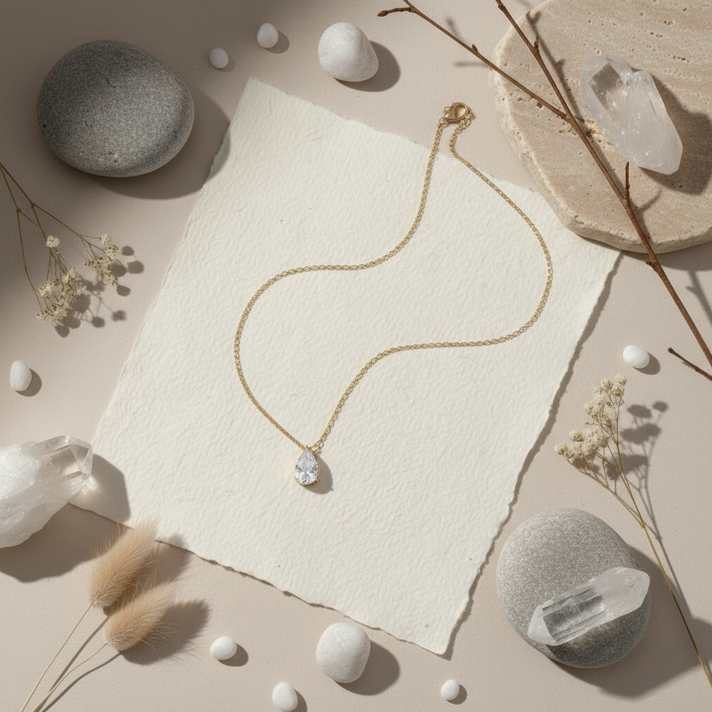 RAIN DROP PENDANT|ANTI TARNISHED JEWELLERY