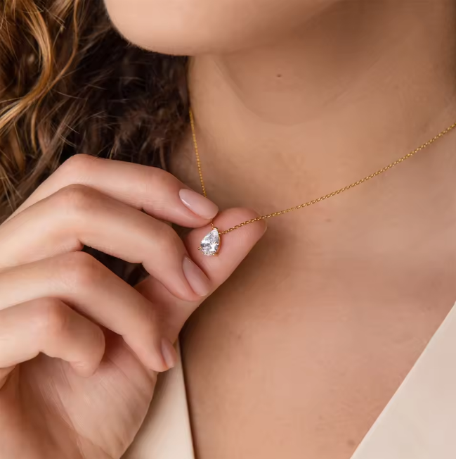 RAIN DROP PENDANT|ANTI TARNISHED JEWELLERY