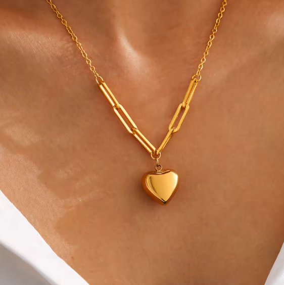 LOVE CHAIN NECKLACE|ANTITARNISHED