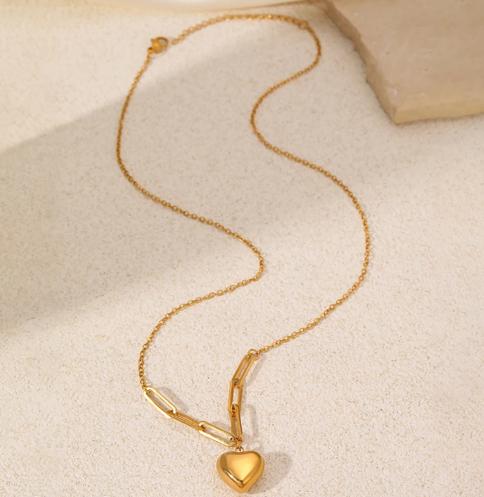 LOVE CHAIN NECKLACE|ANTITARNISHED