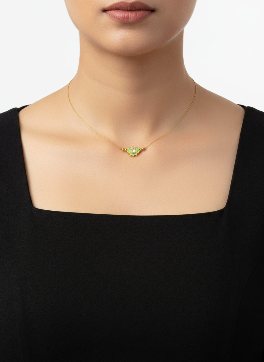 Trending Invisible single Lotus Chocker
