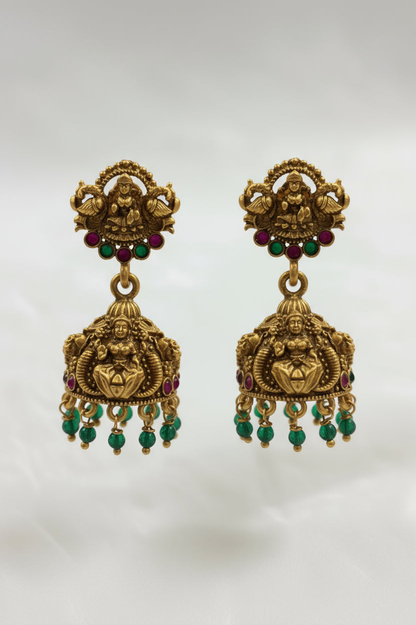Premium Temple Jewellery set Antique Haaram