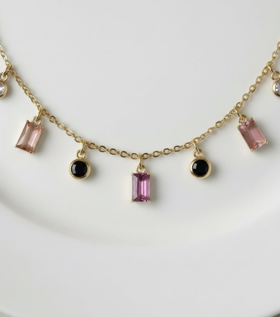 Viral Multi Stone Necklace💎