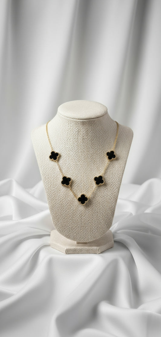 BLACK CLOVER GOLDEN NECKLACE|ANTI TARNISHED